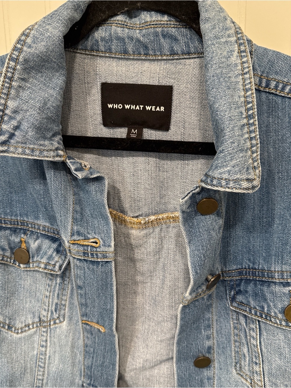 Who What Wear Light Blue Denim Jacket - Picture 4 of 4